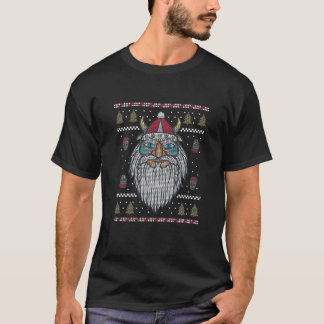 Ugly Christmas Viking Santa Christmas Norse T-Shirt