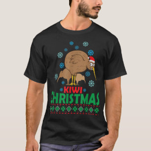 Ugly Christmas with Kiwi Bird from New Zealand T-Shirt