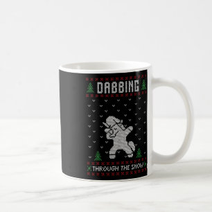 Ugly Christmas Xmas Gift Dabbing Unicorn  Coffee Mug