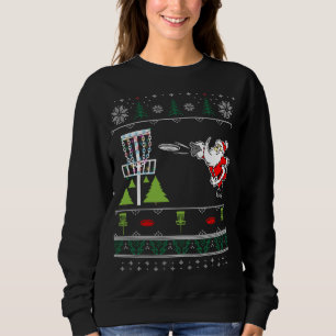 Ugly Disc Golf Santa Christmas Sweater Funny Xmas