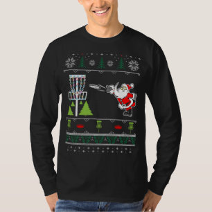 Ugly Disc Golf Santa Christmas Sweater Funny Xmas