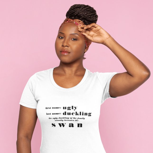 Ugly Duckling Becomes The Swan Motivational T-Shirt (Ugly Duckling Becomes The Swan Motivational T-Shirt)