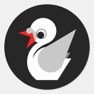 Ugly Duckling Classic Round Sticker