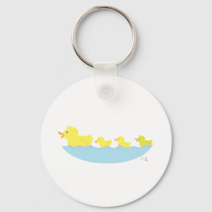 ugly duckling in a pond key ring