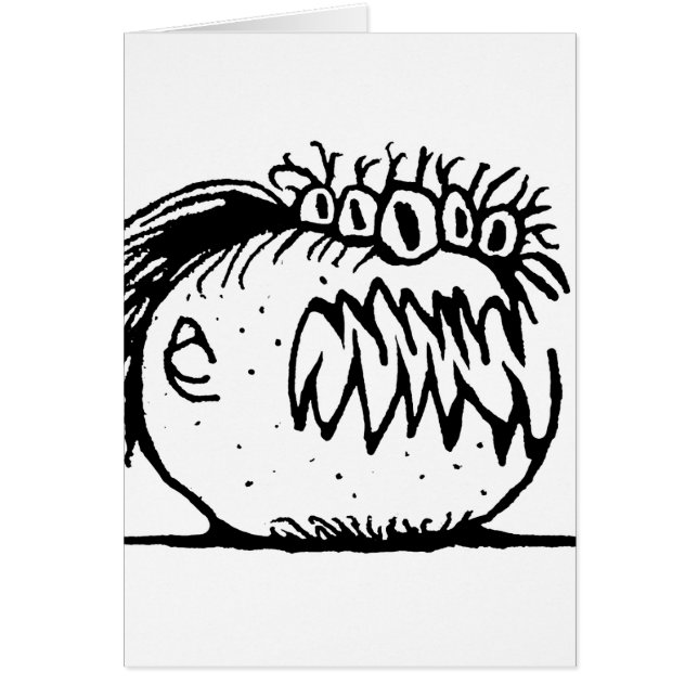 Ugly fantasy monster drawing (Front)