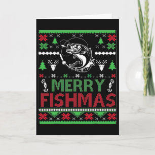 Ugly Fishing Christmas B Fish Apparel  Card