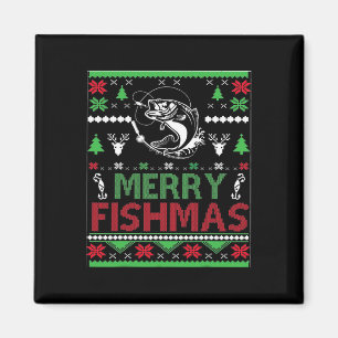 Ugly Fishing Christmas Byb Fish Apparel  Magnet