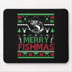 Ugly Fishing Christmas Byb Fish Apparel Mouse Pad