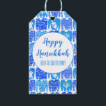 Ugly Hannukah Sweater Holiday Pattern CUSTOM Gift Tags<br><div class="desc">Hope you like this holiday design. Add your own text to the front or back. Check my shop for more matching items like stickers,  mugs,  cards,  wrapping paper as well as other holiday patterns. Thanks for shopping with me! if you'd like something custom let me know!</div>