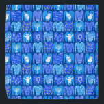 Ugly Hannukah Sweaters Cute Holiday Pattern Bandana<br><div class="desc">Enjoy this whimsical pattern on this colourful bandanna.
 
 You can always add your own text. Let me know if you'd like something custom made. 
 
 If you buy it,  thank you! Be sure to share a pic on Instagram of it in action and tag me @shoshannahscribbles :)</div>