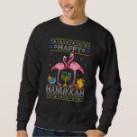 Ugly Hanukkah Sweater  Flamingo Menorah Dreidel<br><div class="desc">Ugly Hanukkah Sweater  Flamingo Menorah Dreidel</div>