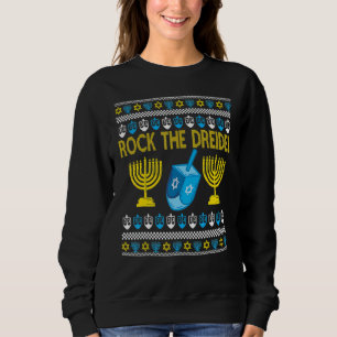 Ugly Hanukkah Sweater Rock The Dreidelorah Candles