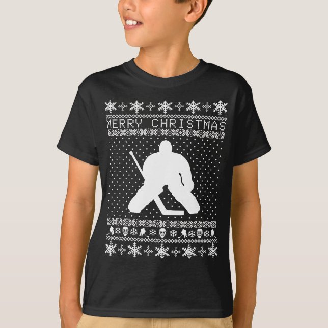 Ugly Hockey Christmas Sweater (Front)