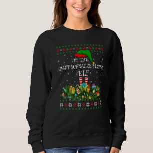 Ugly I M The Giant Schnauzer Elf Christmas Sweatshirt