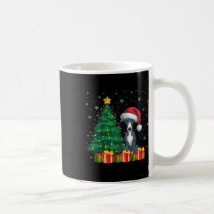 Ugly Italian Greyhound Santa Hat Christmas Lights Coffee Mug