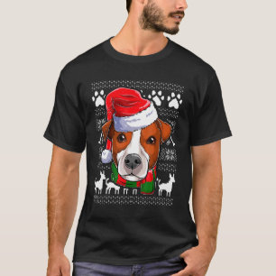 Ugly Jack Russell Santa Claus Boy Apparel Christma T-Shirt