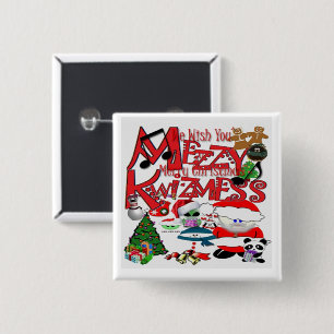 Ugly Kwizmess 15 Cm Square Badge