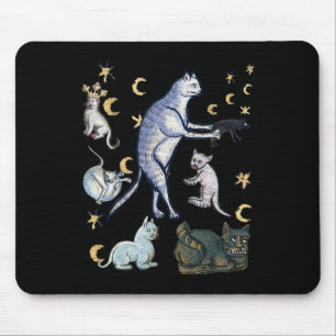 Ugly Mediaeval Cats Mouse Pad