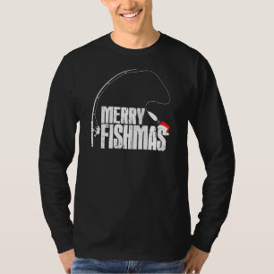 Ugly Merry Christmas Fishmas Fishing T-Shirt