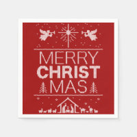 Ugly Merry Christmas Sweater  Christian Christ Red