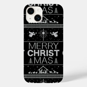 Ugly Merry Christmas Sweater Elegant Religious Cas Case-Mate iPhone 14 Case