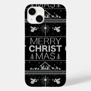 Ugly Merry Christmas Sweater Elegant Religious Cas Case-Mate iPhone 14 Case