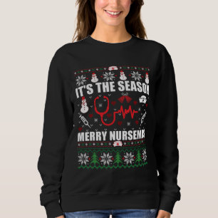 Ugly Merry Christmas sweater nurse