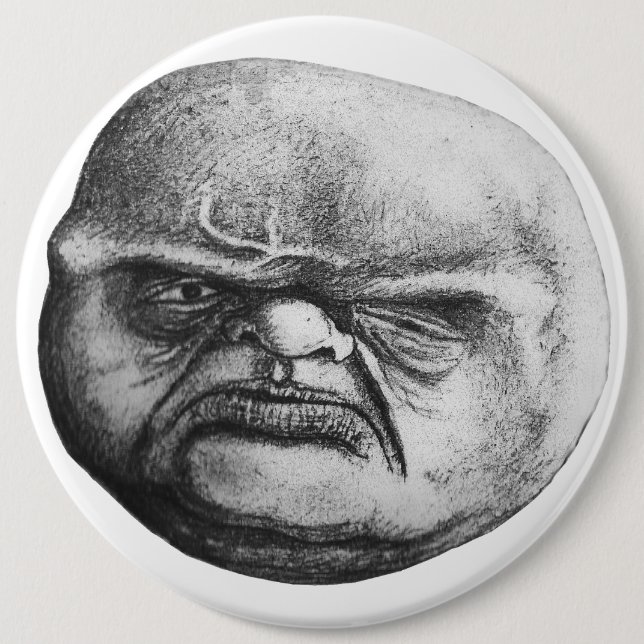Ugly Ogre 6 Cm Round Badge (Front)