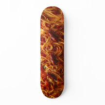 Ugly spaghetti food skateboard