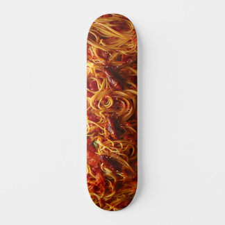 Ugly spaghetti food skateboard