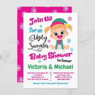 Ugly Sweater Baby Shower Invitation