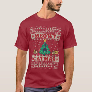 Ugly Sweater Cat in Tree