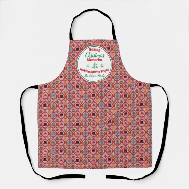 Ugly Sweater Christmas Apron (Front)