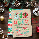 Ugly Sweater Christmas Baby Shower Invitation<br><div class="desc">Celebrate the in style with these fun ugly sweater Christmas baby shower invitations. The design is easy to personalise with your own wording and your guests will be thrilled when they receive these fabulous invites.</div>