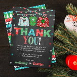 Ugly Sweater Christmas Baby Shower Thank You Card<br><div class="desc">Say thank you in style with these fun and trendy baby shower thank you cards. The template wording is easy to personalise and your family and friends will be thrilled when they receive these fabulous thank yous.</div>