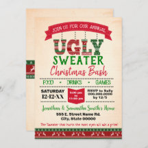 Ugly sweater Christmas bash annual party