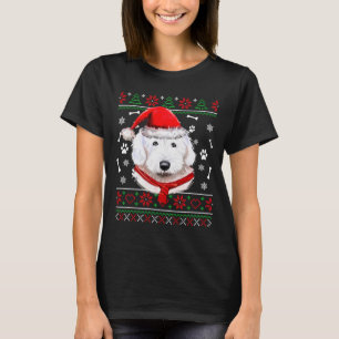 Ugly Sweater Christmas Bobtail Dog Santa Hat Pajam