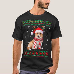 Ugly Sweater Christmas Corgi Dog Santa Reindeer