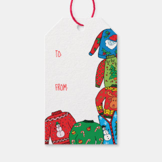 Ugly Sweater Christmas Gift Tags