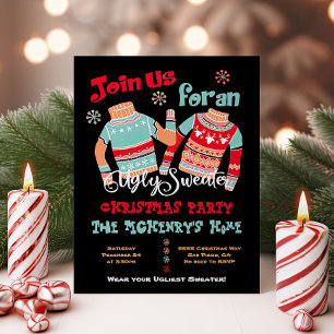 Ugly Sweater Christmas Holiday Invitation