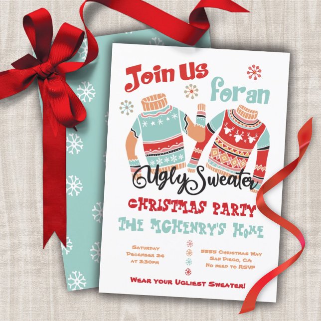 Ugly Sweater Christmas Holiday Invitation (Creator Uploaded)