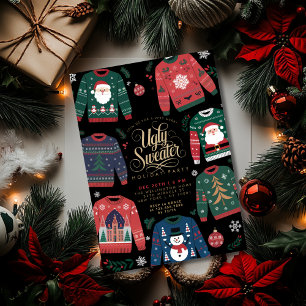 Ugly Sweater Christmas Holiday Party Invitation
