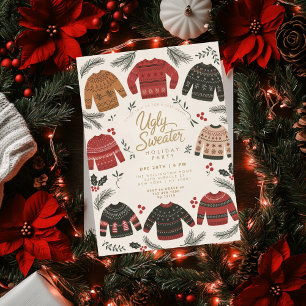 Ugly Sweater Christmas Holiday Party Invitation