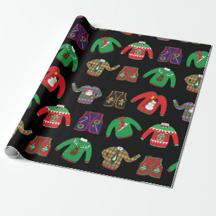 Ugly Sweater Christmas Holiday Wrapping Paper