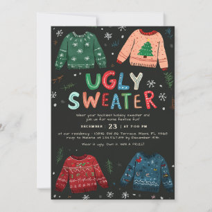 Ugly Sweater Christmas Invitation