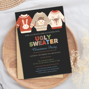 Ugly Sweater Christmas Invitation