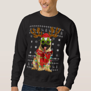 Ugly Sweater Christmas Lights Pug Dog Puppy Lover
