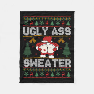 Ugly Sweater Christmas Long Sleeve Fleece Blanket