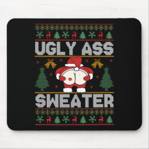 Ugly Sweater Christmas Long Sleeve  Mouse Pad