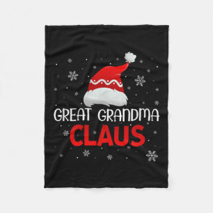 Ugly Sweater Christmas Matching Costume Great Gran Fleece Blanket